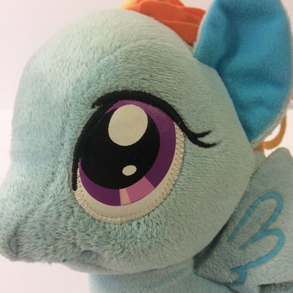 My Little Pony Rainbow Dash Plush 11" Tall Stuffed Animal Toy Cloth Hair Hasbro - Picture 5 of 11